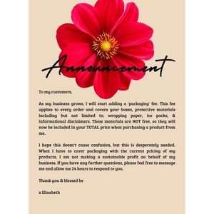 Important announcement